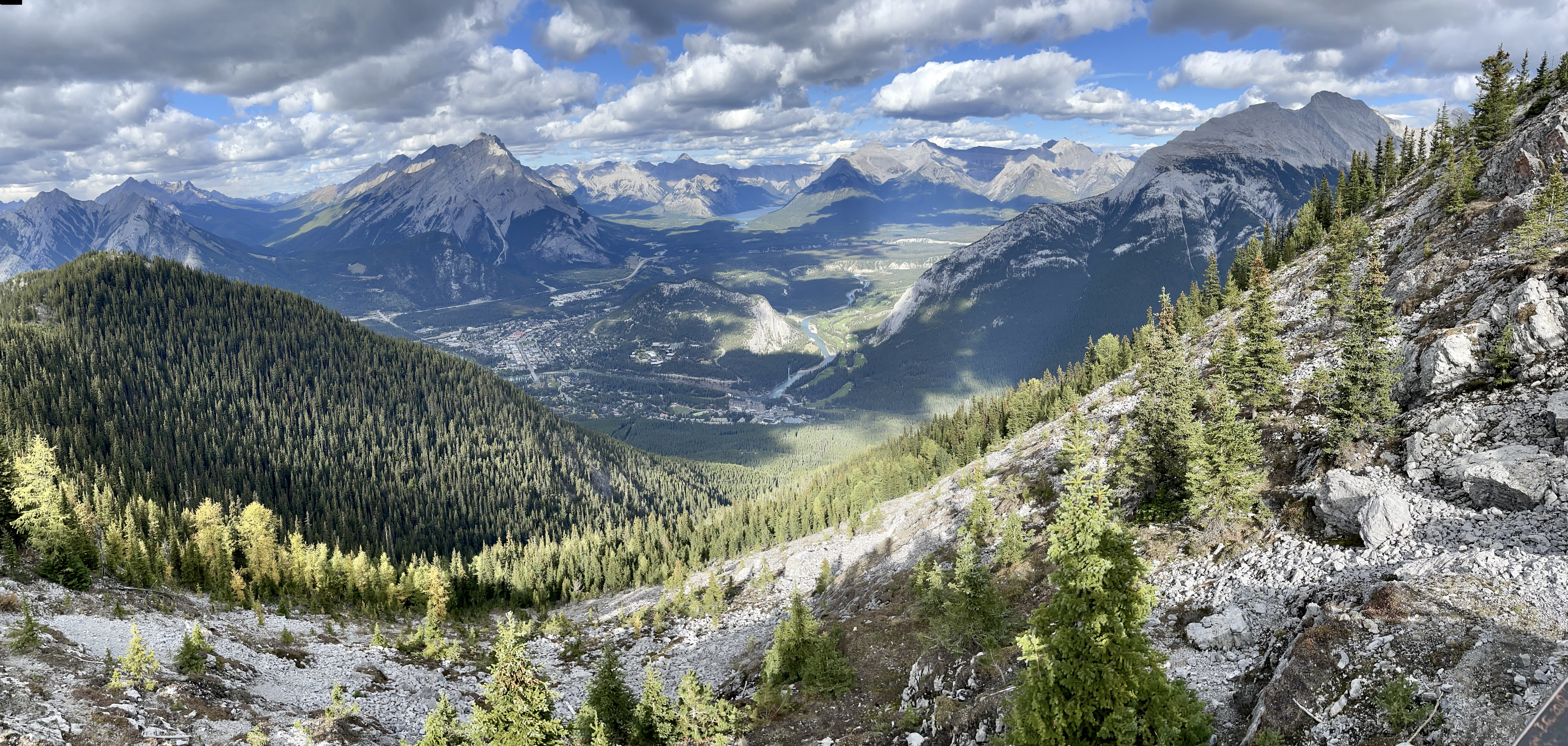Uitzicht vanaf Sulfur Mountain