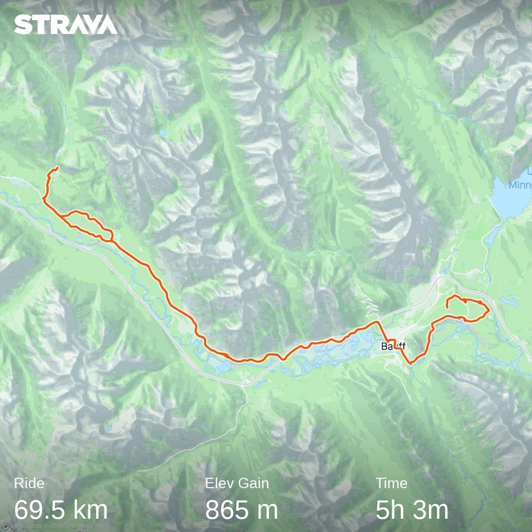Strava Bow valley parkway