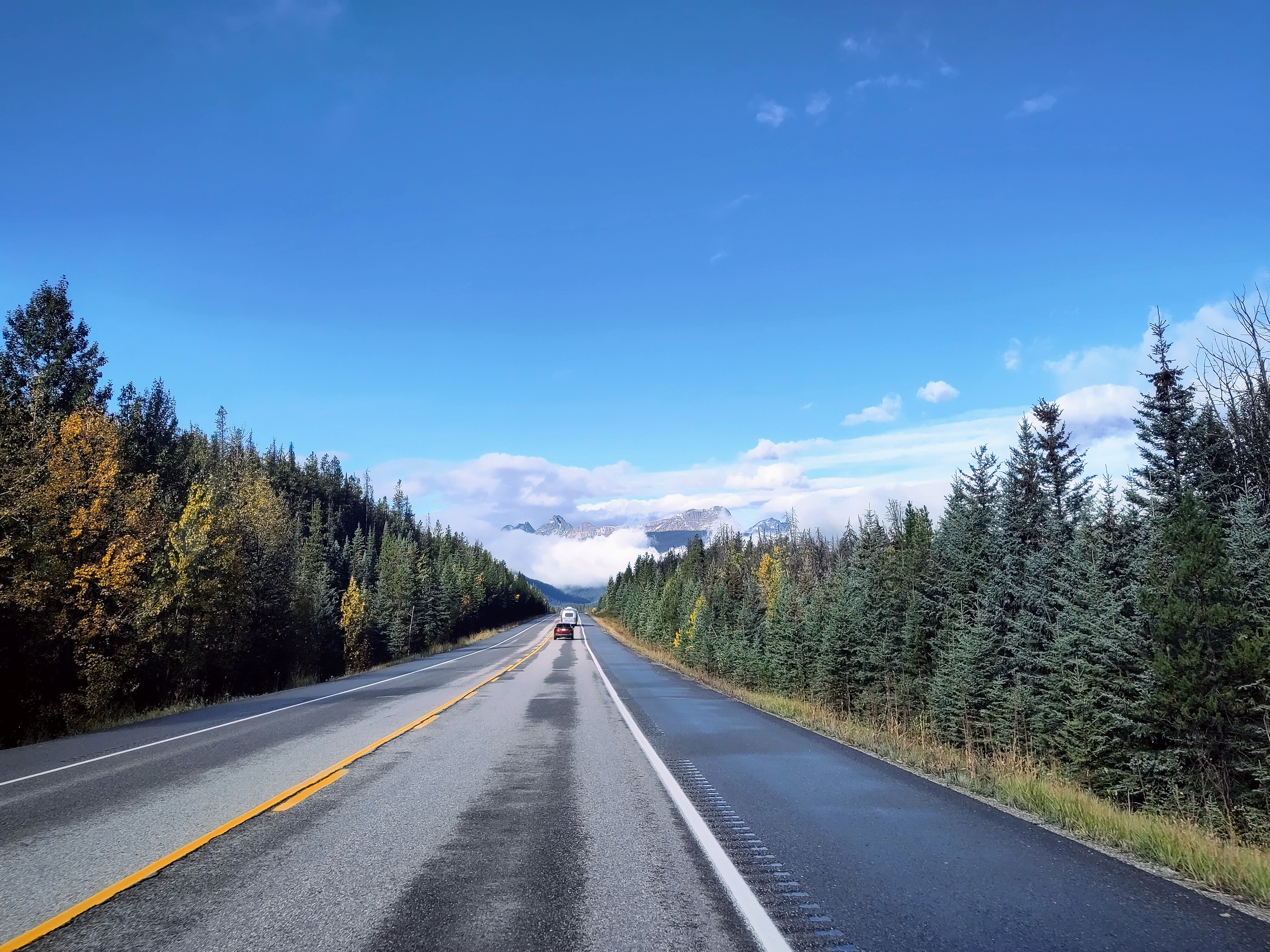 Weg Jasper naar Kamloops