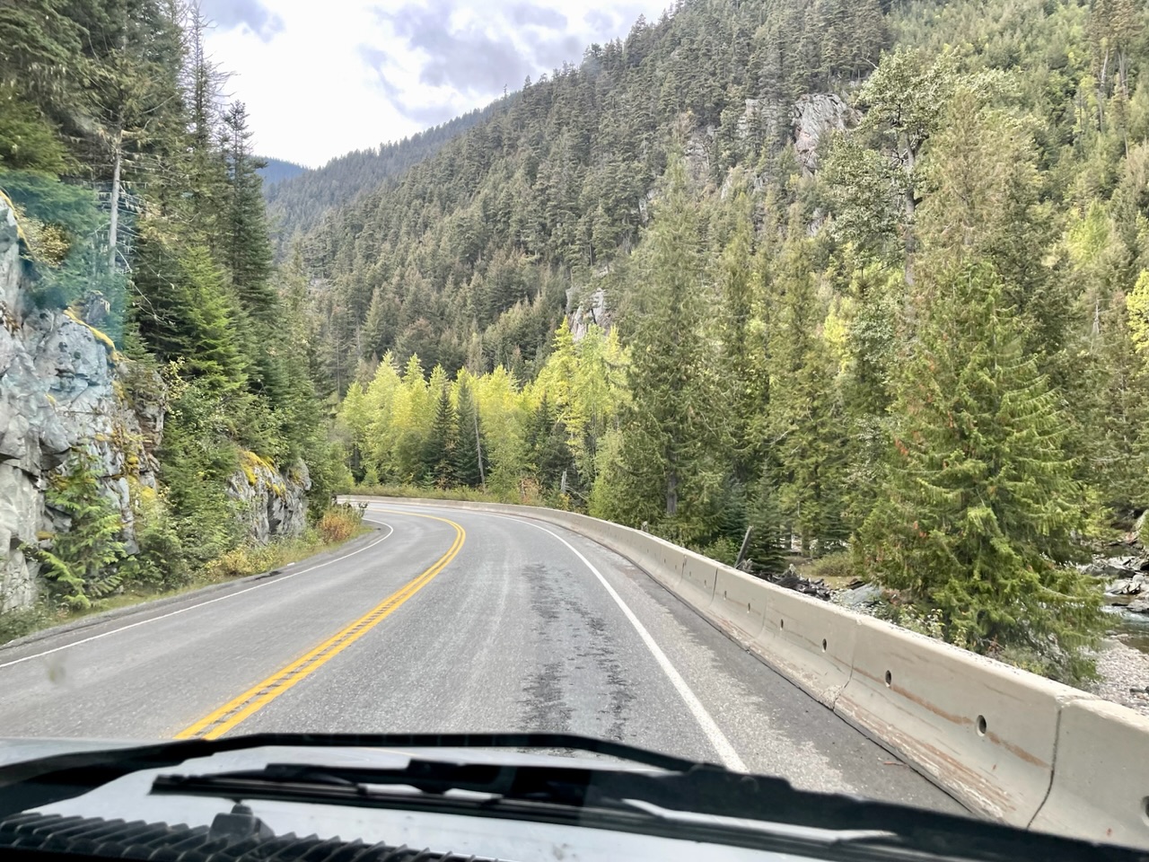 Weg Kamloops naar Whistler