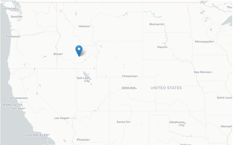 kaartje craters of the moon