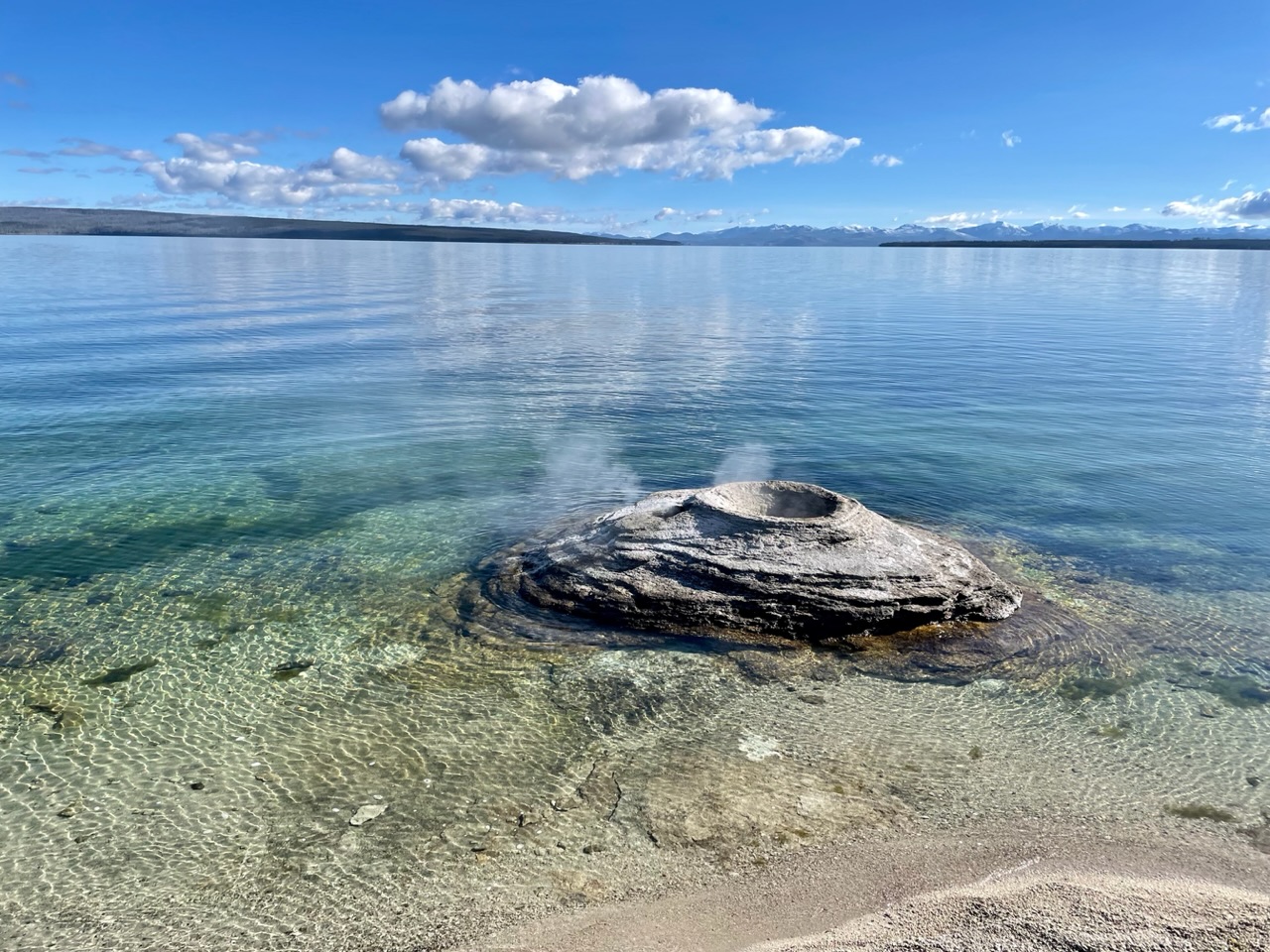 west thumb geyser fishing cone