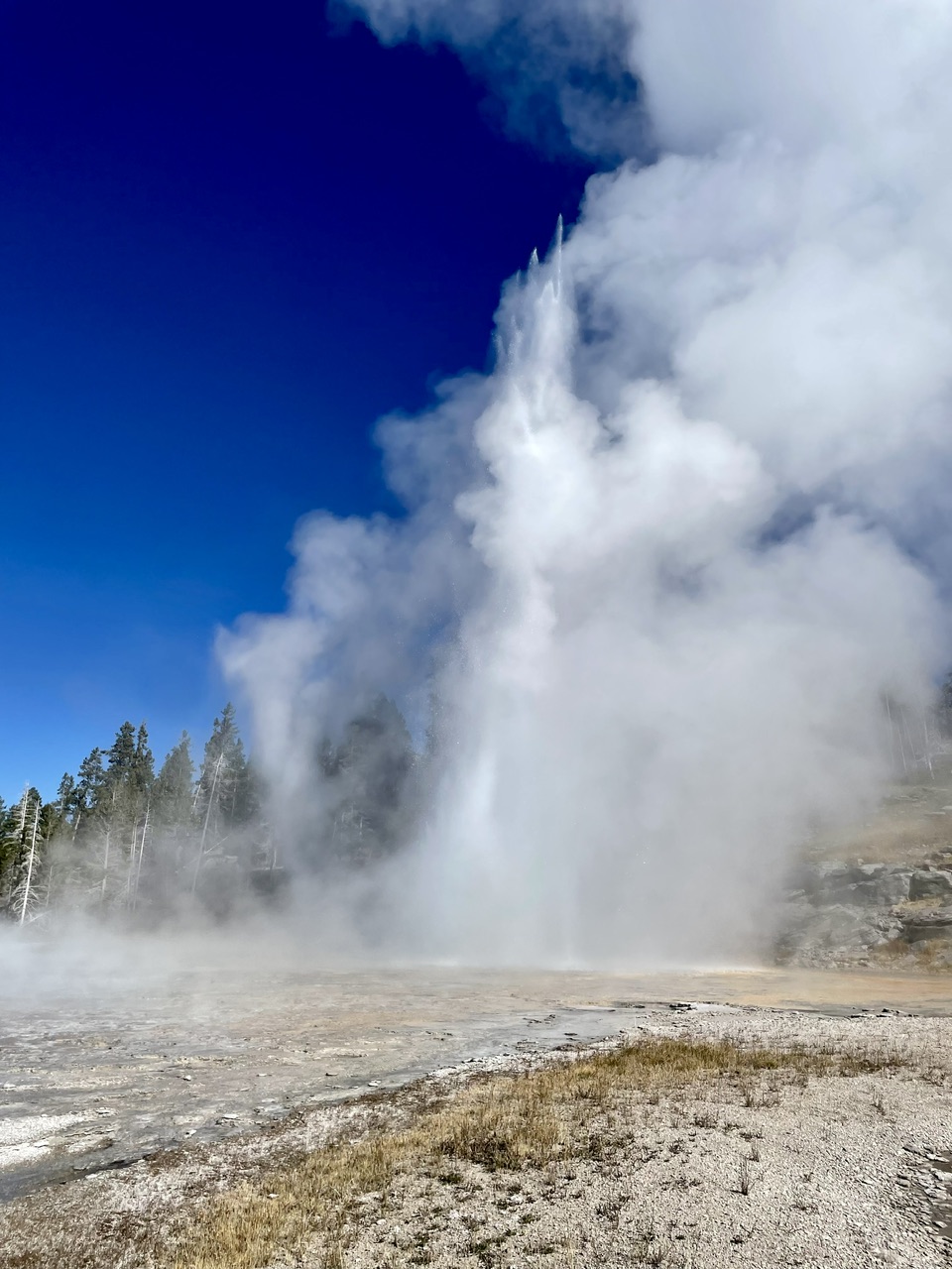Grand Geyser barst uit