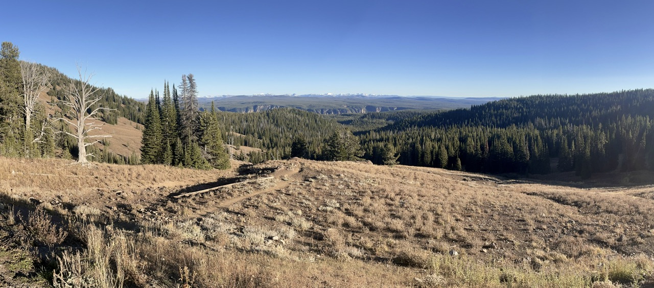 Uitzicht vanaf pas yellowstone
