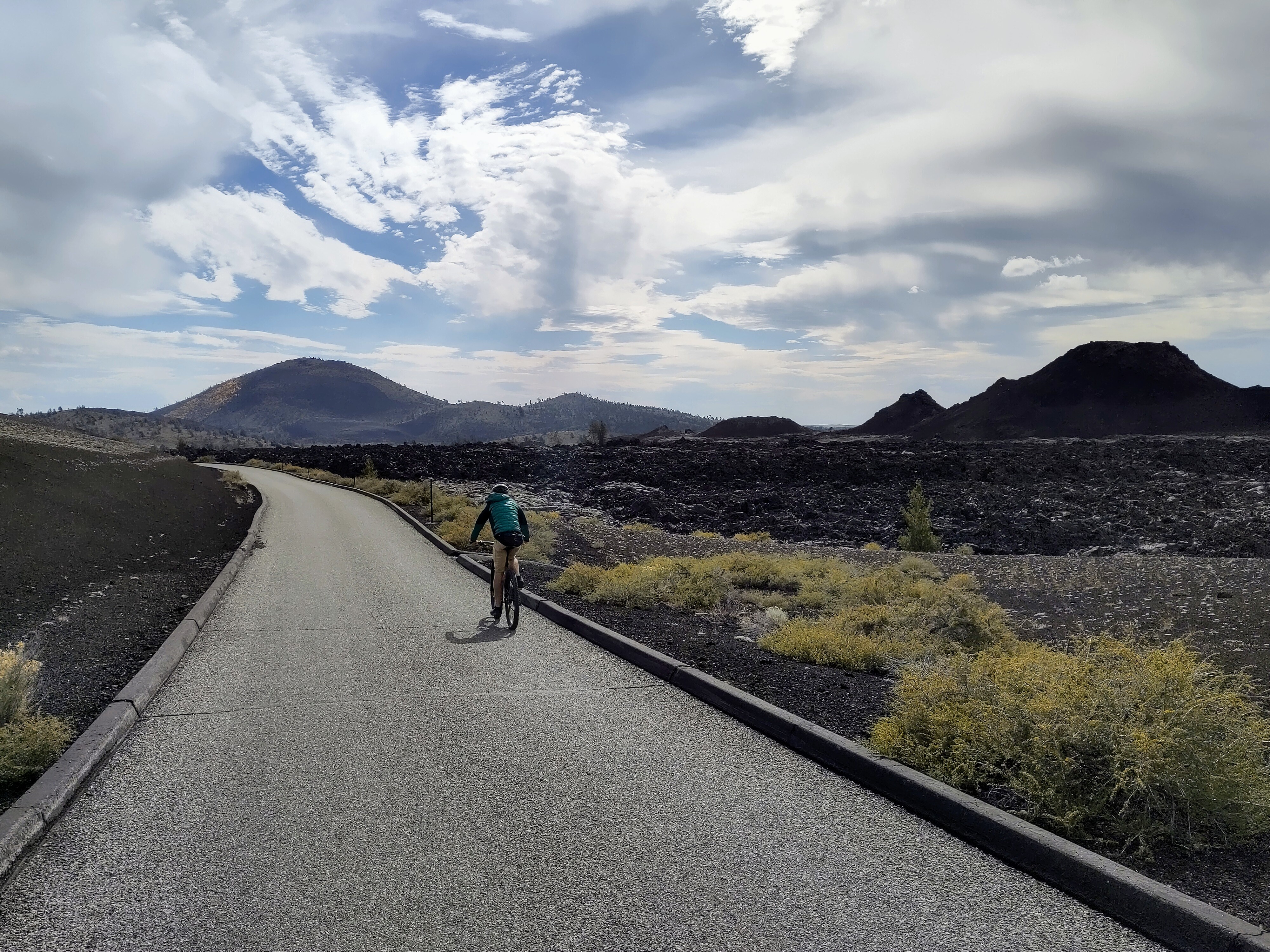 Fietstocht craters of the moon