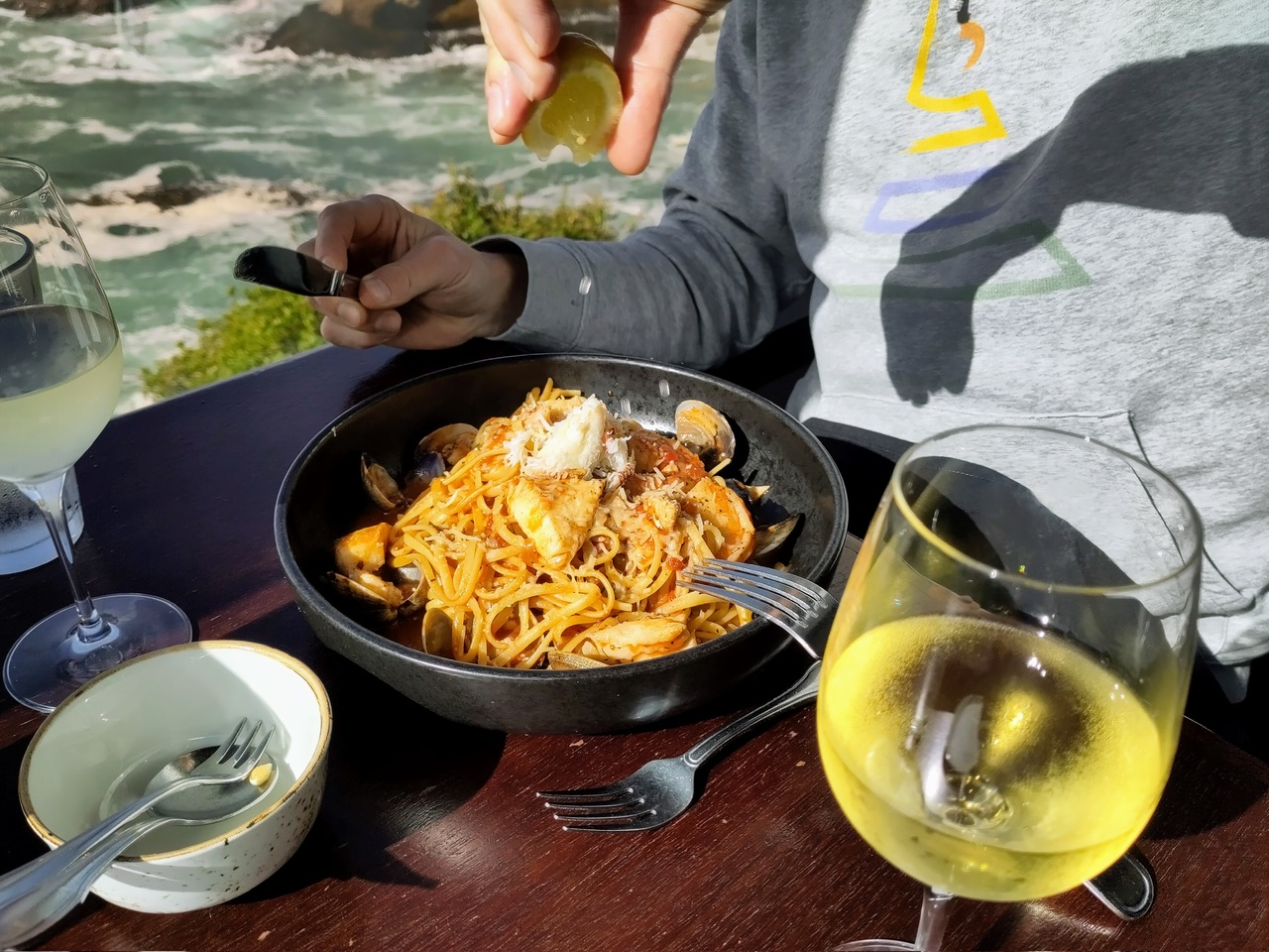 Pasta met zeevruchten