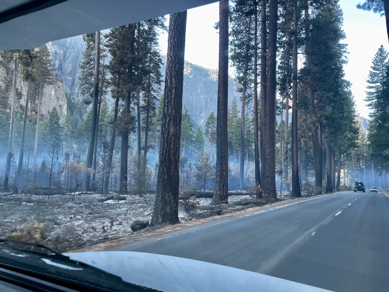 Aangestoken brandje Yosemite valley