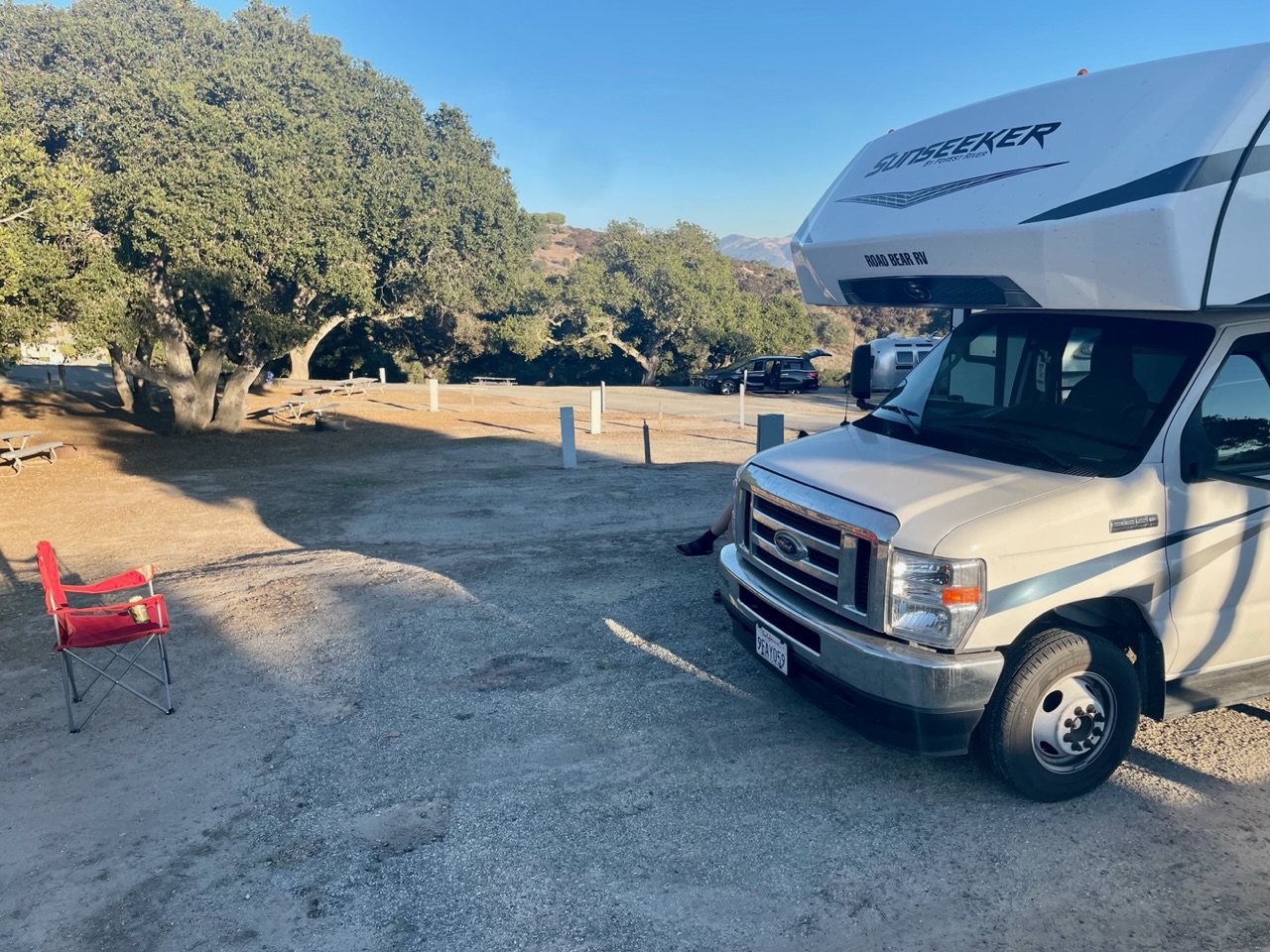 Camper op circuit camping