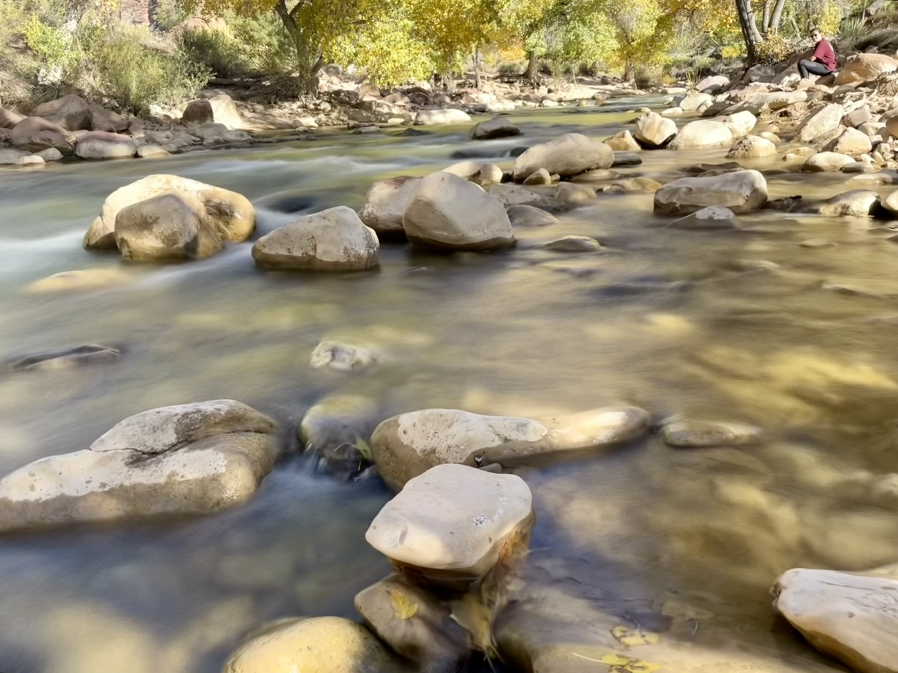 Riviertje lange sluitertijd