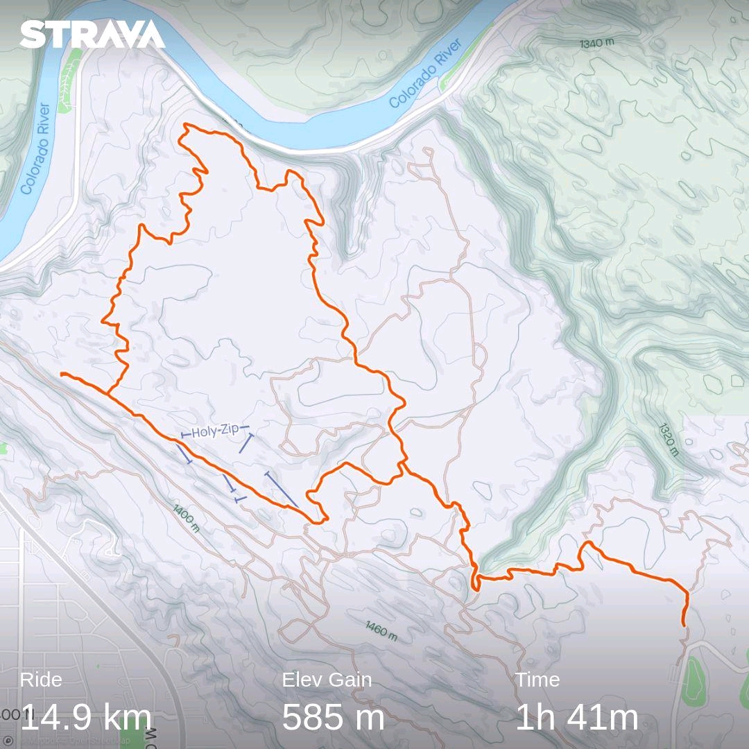 Strava kaartje Slickrock