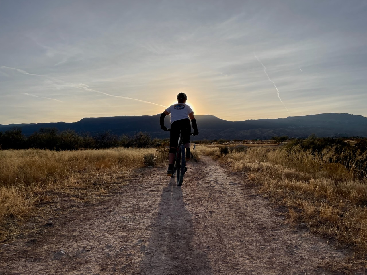 Ies riding into the sunset