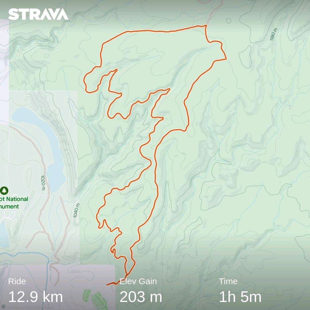 Strava mtb tocht na ziek