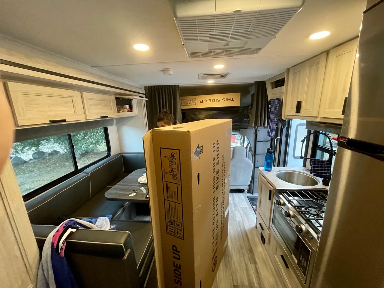 fietsdozen in de camper